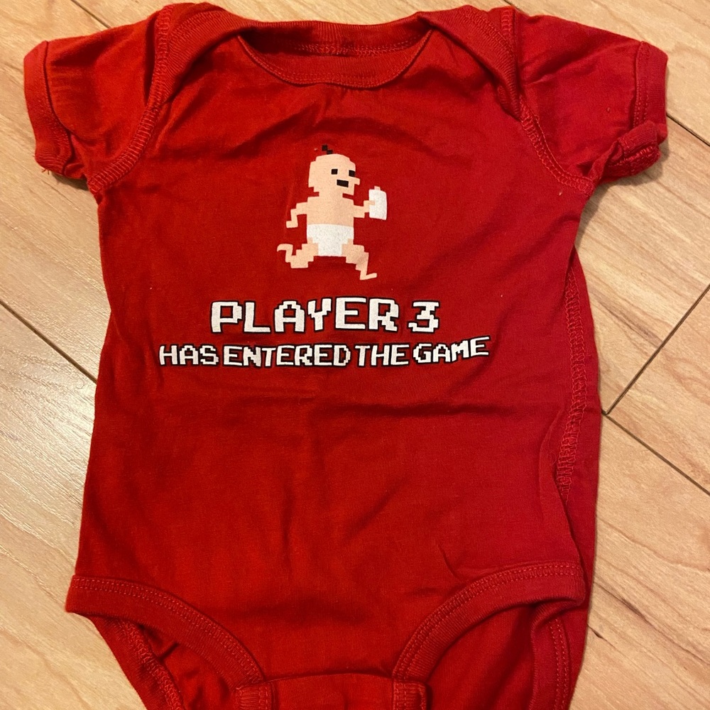 Baby announcement onesie, 0-6 months